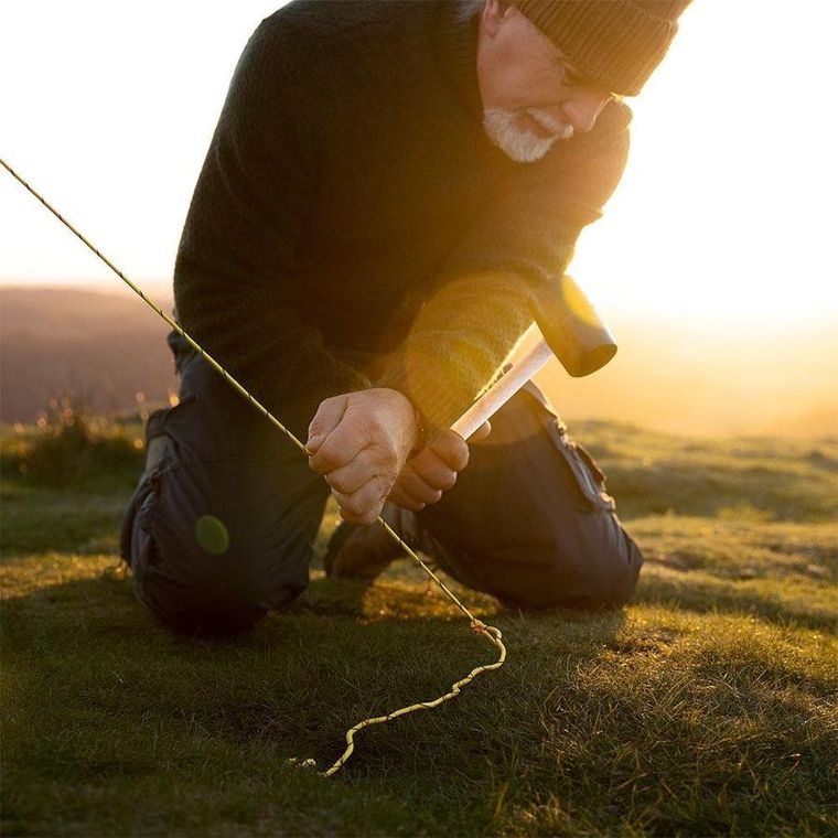 RedCliffs, kempingowy zestaw akcesoriów, śledzie, młotek, linka, hak, 9 elementów