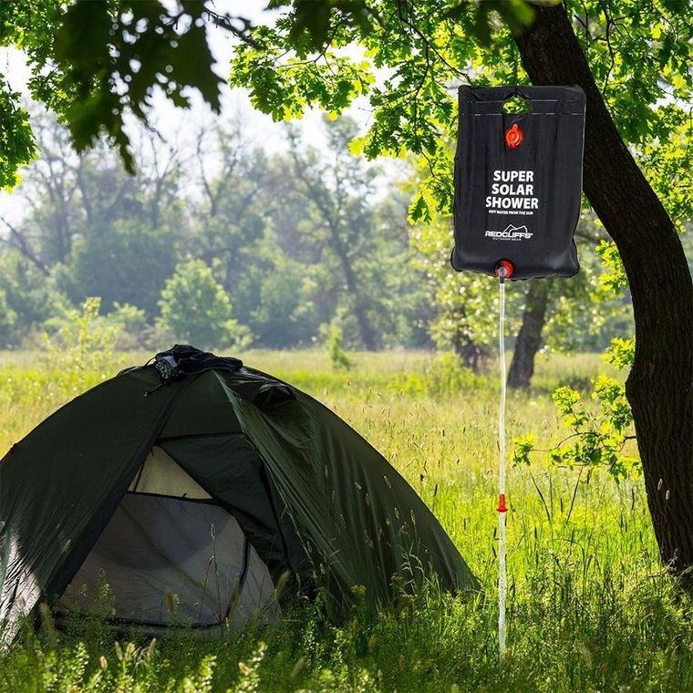 RedCliffs, prysznic kempingowy, solarny, czarny, 15 l