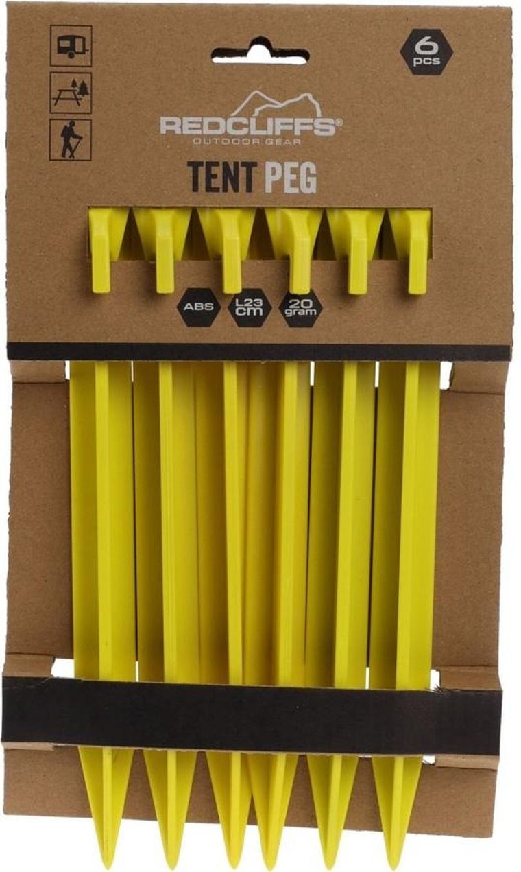 RedCliffs, śledzie do namiotu, plastikowe, 23 cm, 6 szt.