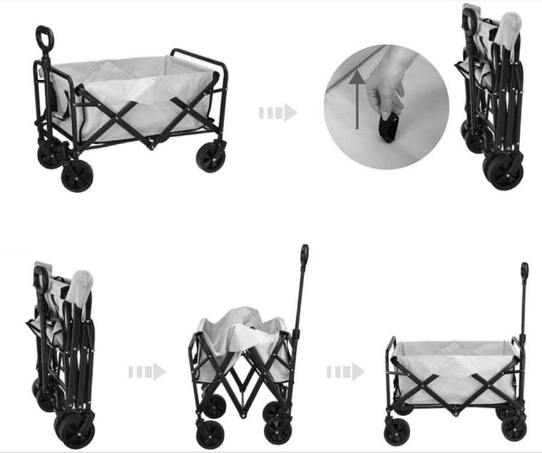 RedCliffs, wózek turystyczno-plażowy, składany