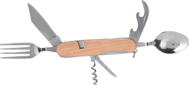 Redcliffs, zestaw survivalowy, turystyczny, scyzoryk, 8w1, drewniany