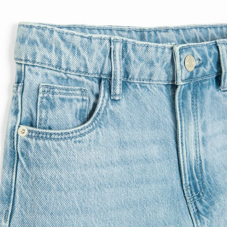 Regulowane jeansy o kroju wide leg, Cool Club