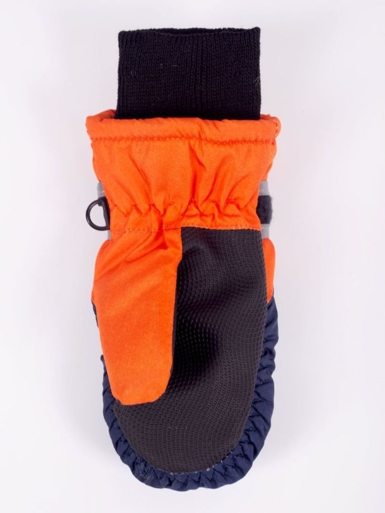 Rękawiczki narciarskie chłopięce, granatowe, Yoclub