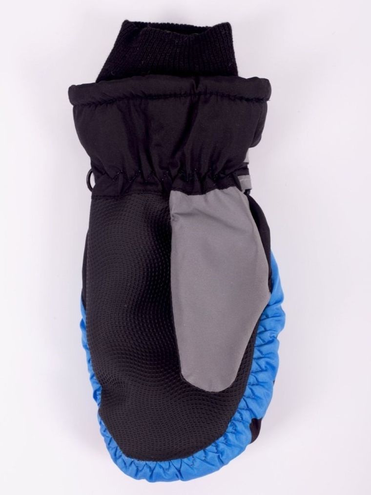 Rękawiczki narciarskie chłopięce, niebieskie, Yoclub