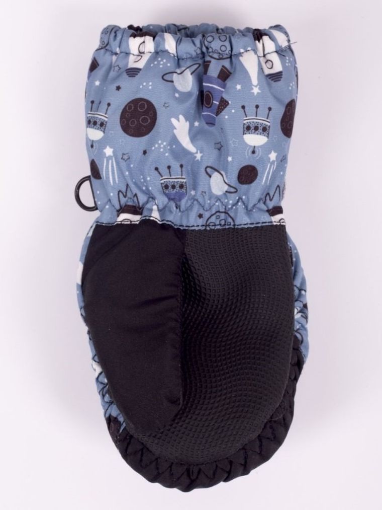 Rękawiczki narciarskie chłopięce, szare, Yoclub