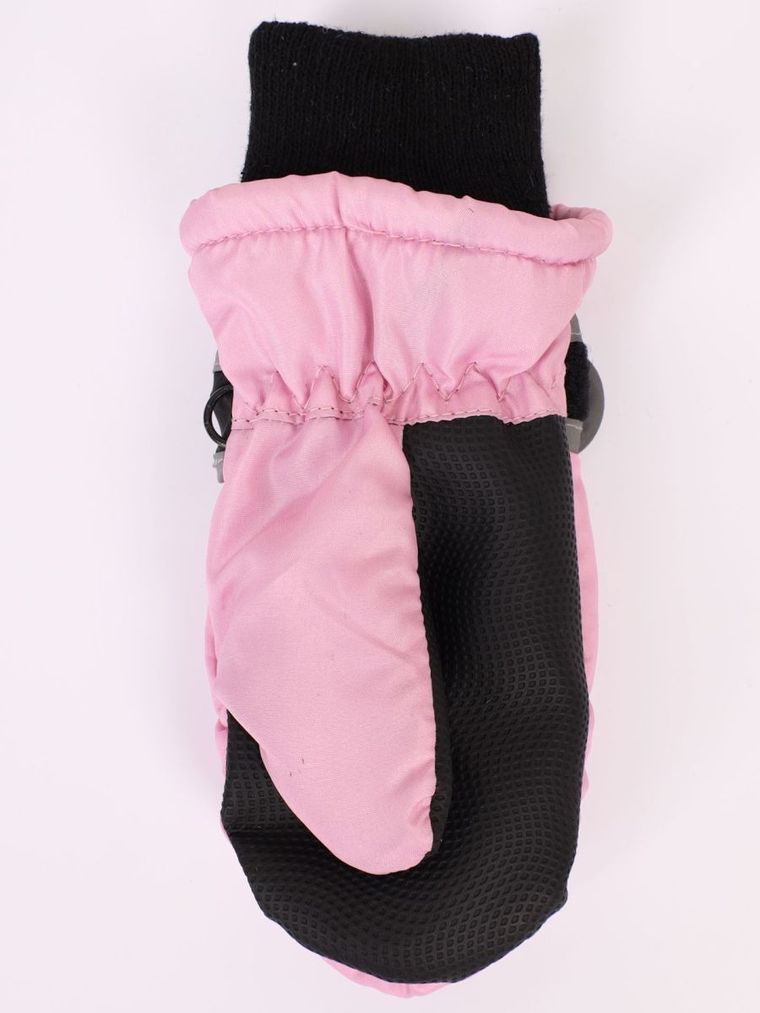 Rękawiczki narciarskie dziewczęce, różowe, Yoclub