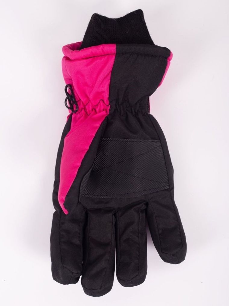 Rękawiczki narciarskie dziewczęce, różowe, Yoclub