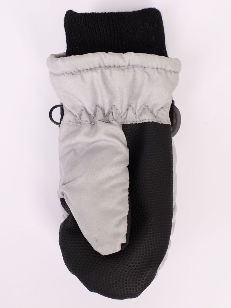 Rękawiczki narciarskie dziewczęce, szare, Yoclub