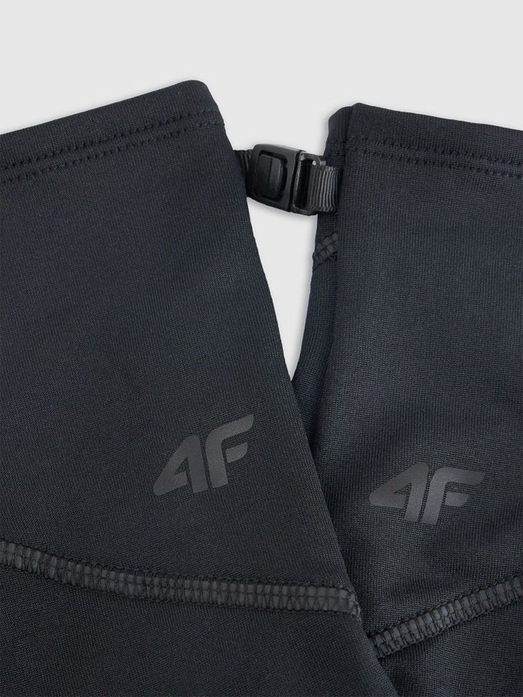 Rękawiczki, unisex, czarne, do ekranów dotykowych, 4F