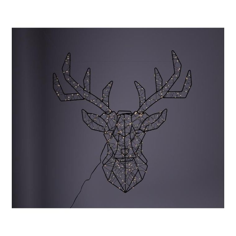 Renifer, ozdoba ścienna LED