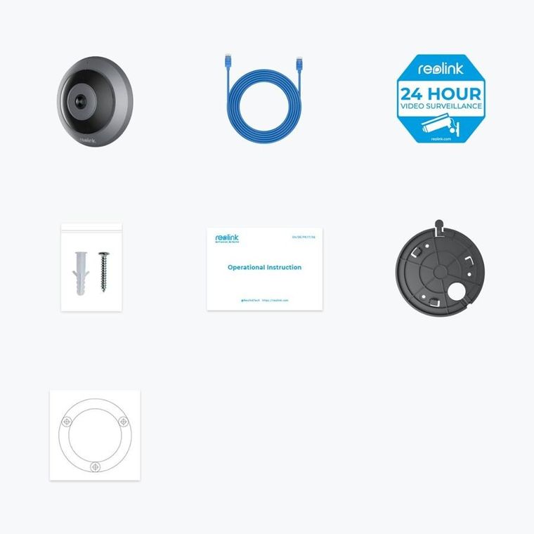 Reolink, kamera IP do monitoringu, Fisheye Series P520 6MP PoE