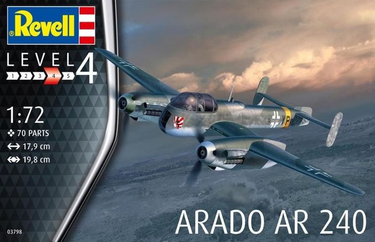 Revell, Arado AR-240, model do składania, 1:72