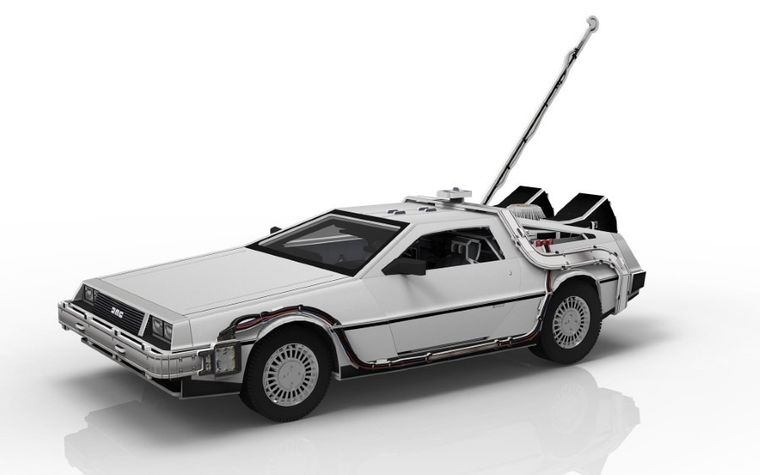 Revell, Back to the Future, Time Machine De Lorean, puzzle 3D, 157 elementów