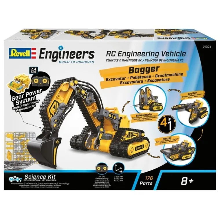 Revell, Engineers, pojazd zdalnie sterowany, 4w1