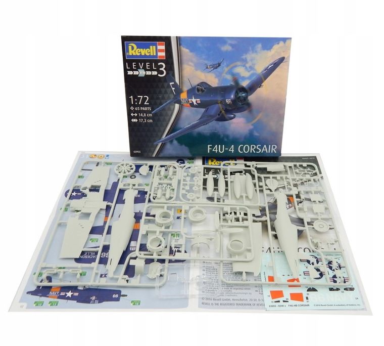 Revell, F4U-4 Corsair, model do sklejania, 1:72