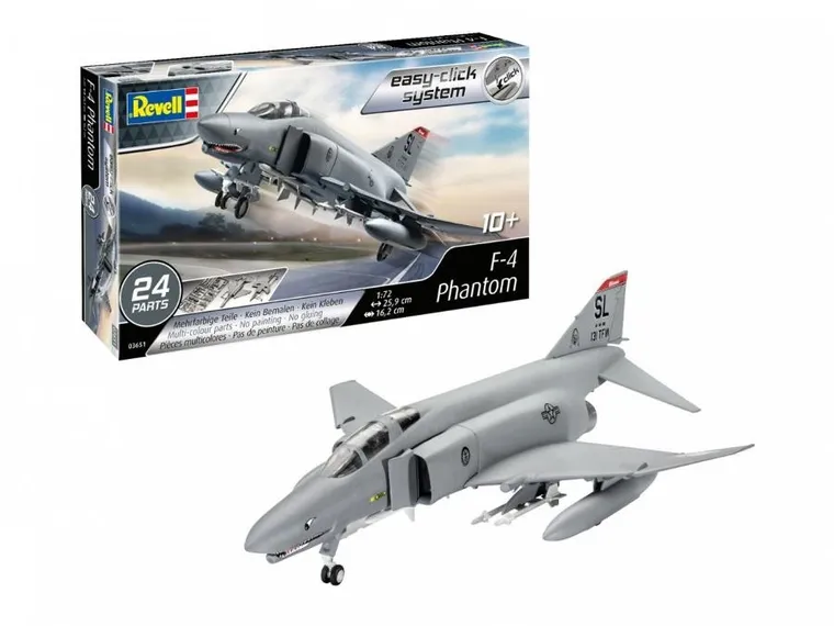 Revell, samolot 1/72 Easy Click F-4E Phantom, model do sklejania