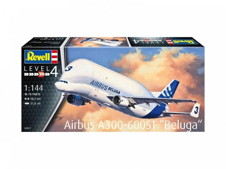 Revell, Samolot Airbus A300-600ST Beluga, model do składania, 1:144