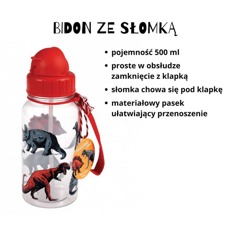 Rex London, Dinozaury, lunchbox i bidon, zestaw
