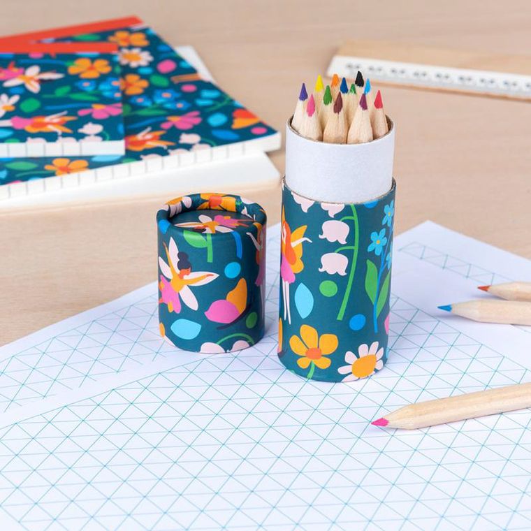 Rex London, drewniane kredki, wróżki, 12 szt.