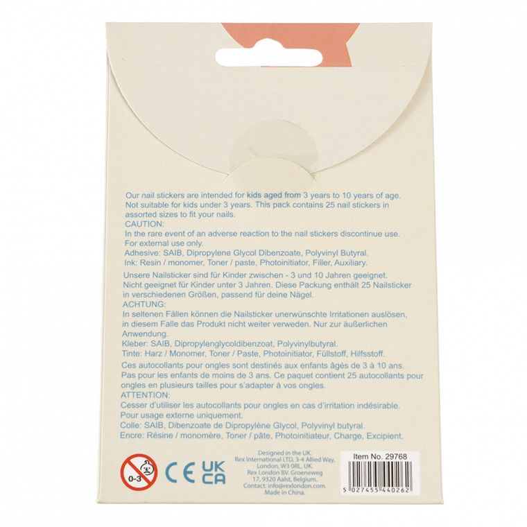 Rex London, Dzikie Zwierzęta, naklejki na paznokcie