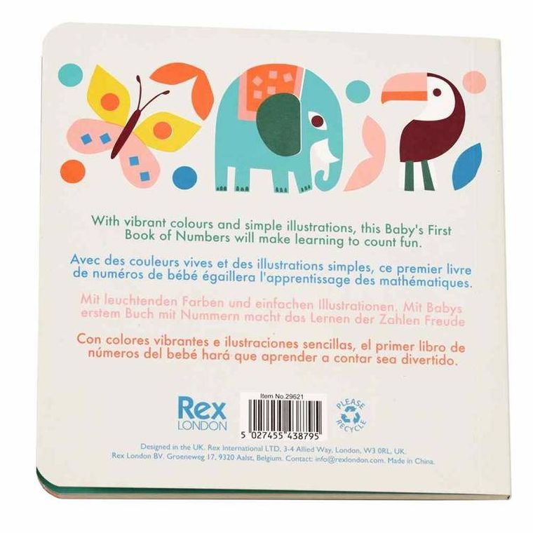 Rex London, Dzikie Zwierzęta, pierwsza książeczka do nauki cyferek