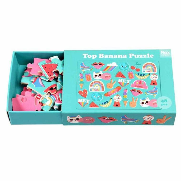 Rex London, Top Banana, mini puzzle, 48 elementów