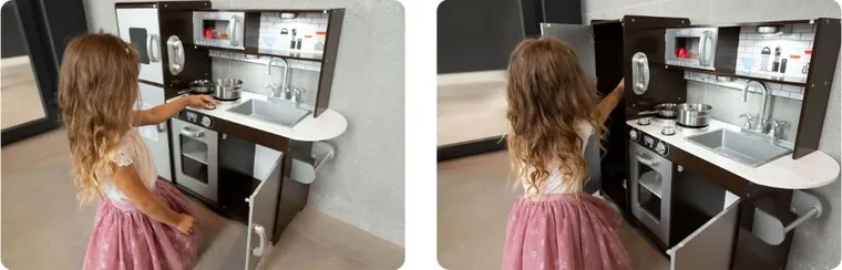 Ricokids, drewniana kuchnia do zabawy, 92-30-82,5 cm