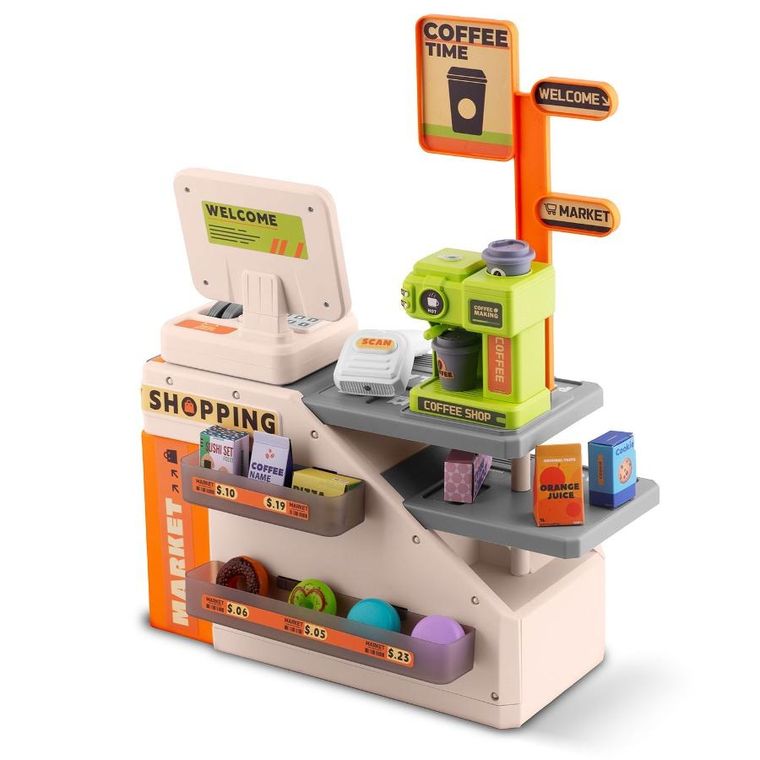 Ricokids, interaktywna kasa sklepowa, zestaw z akcesoriami