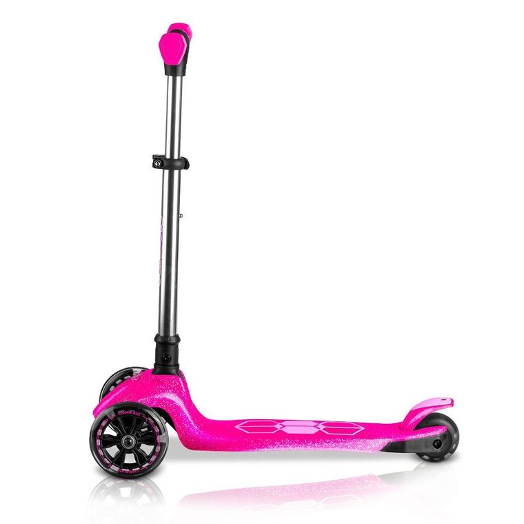 Ricokids, Jelly, hulajnoga 3-kołowa, balansowa, świecąca w ciemności, różowa