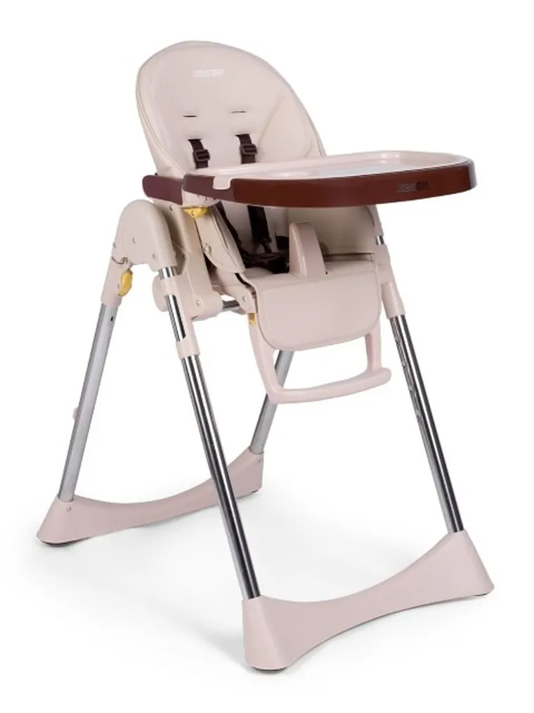 Ricokids, Lindo, krzesełko do karmienia i leżaczek, kremowe