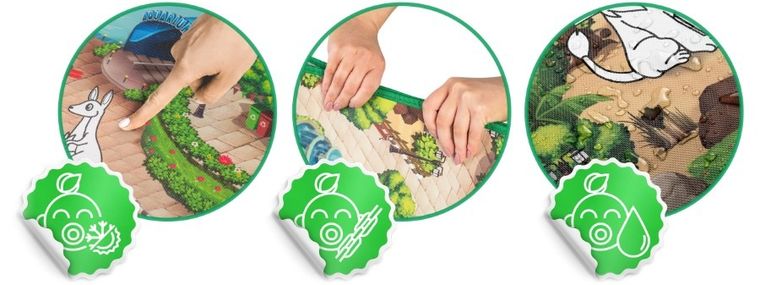 Ricokids, mata piankowa do kolorowania, 120-90-0,3 cm