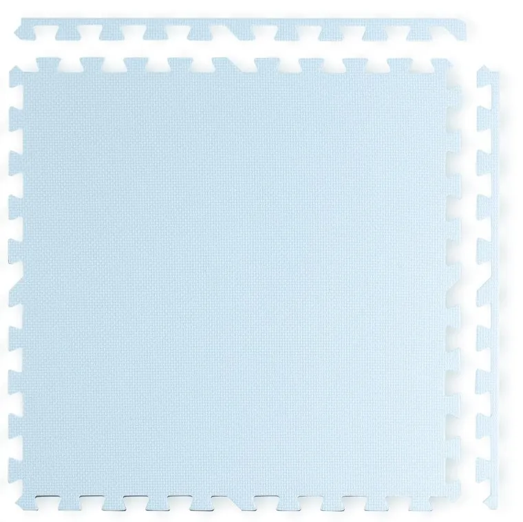 Ricokids, mata piankowa, puzzle, niebiesko-biała, 4 elementy, 60-60 cm