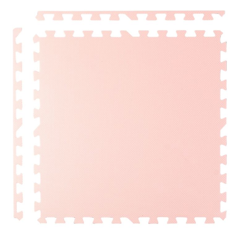 Ricokids, mata piankowa puzzle, różowa, 60-60 cm