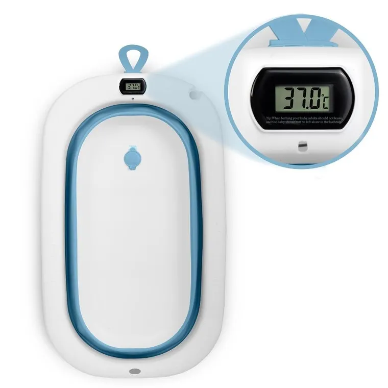 Ricokids, RK-287, wanienka składana ze stelażem, termometrem i wkładką, biało-niebieska