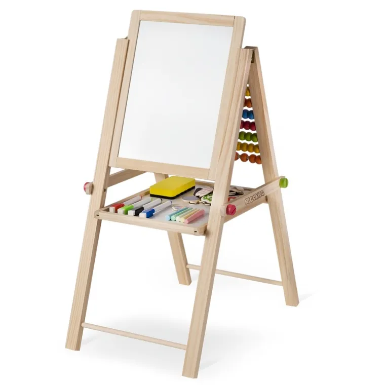 Ricokids, tablica drewniana z liczydłem, 66-45-32 cm