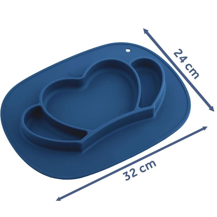 Ricokids, talerzyk dla dzieci silikonowy do karmienia, korona