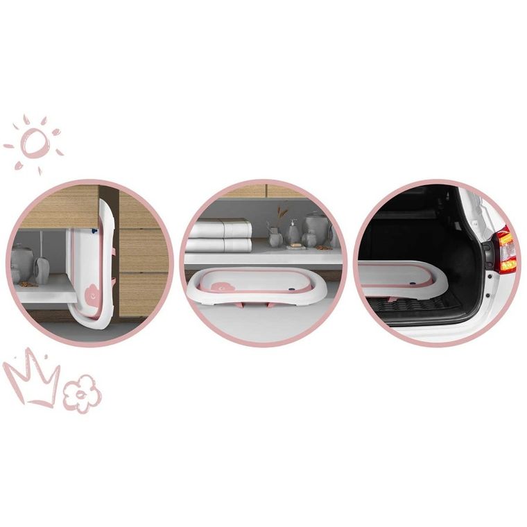 Ricokids, Wanienka dla niemowląt z termometrem RK-282 biało-różowa