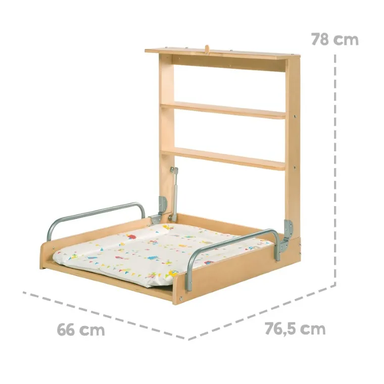 Roba, przewijak ścienny, naturalny