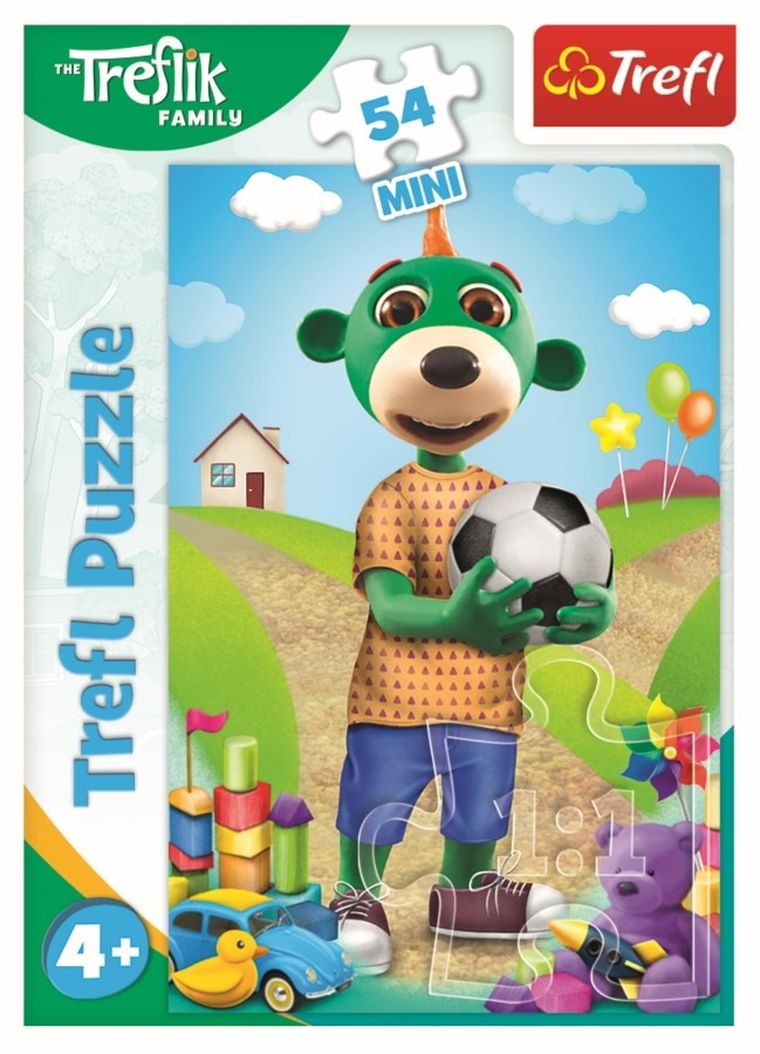 Rodzina Treflików, Wesoły świat Treflików, puzzle mini, 54 elementy, 1 szt.