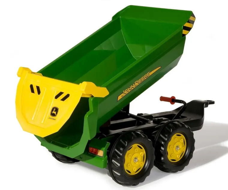 Rolly Toys, Halfpipe John Deer, przyczepa wywrotka, zielona, 122165