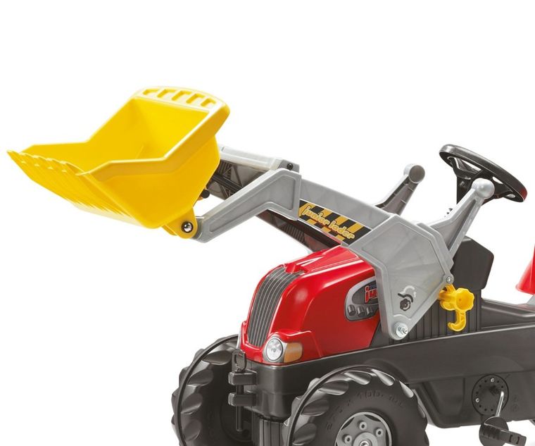 Rolly Toys, traktor Rolly Junior RT z przyczepą i łyżką, czerwony, 811397