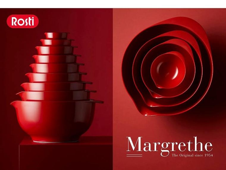 Rosti, Margrethe, durszlak, czerwony, 4l, 23724