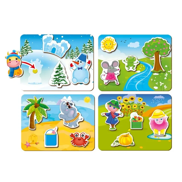 Roter Kafer, Jaka pora roku? Gra z rzepami, edukacyjna gra dla najmłodszych