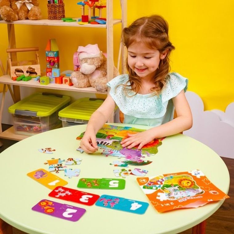 Roter Kafer, Zoo, mini gra i puzzle, 49 elementów