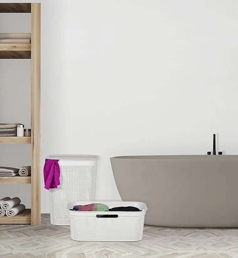 Rotho, Brisen, kosz na bieliznę, antrancyt, 50l