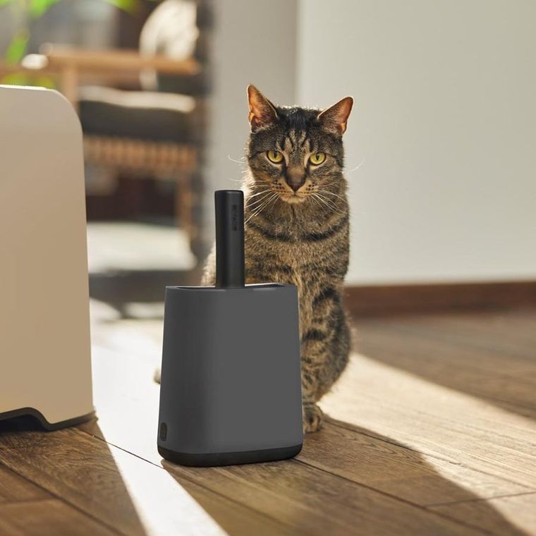 Rotho, łopatka z podstawką +worki 16-8cm antracyt