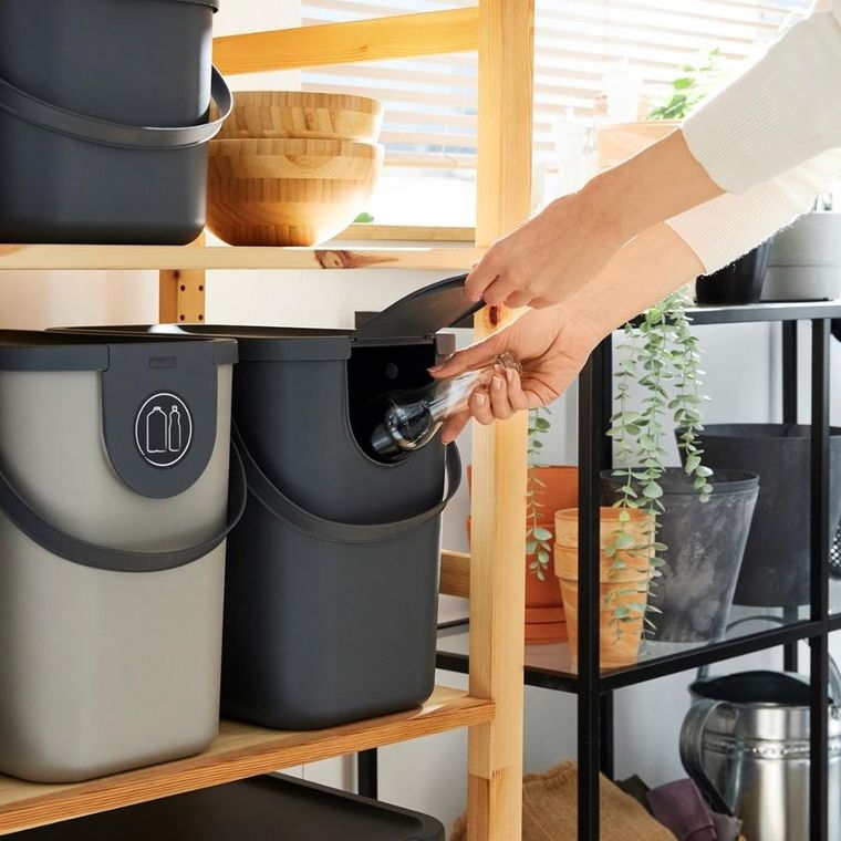 Rotho, pojemnik do segregacji odpadów 25l albula cappuccino