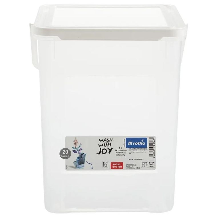 Rotho, pojemnik na detergenty, biały, 5 kg, 9l