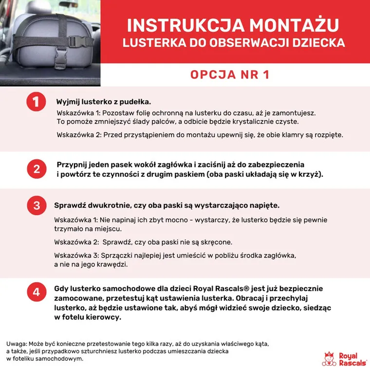 Royal Rascals, lusterko do samochodu, żółte