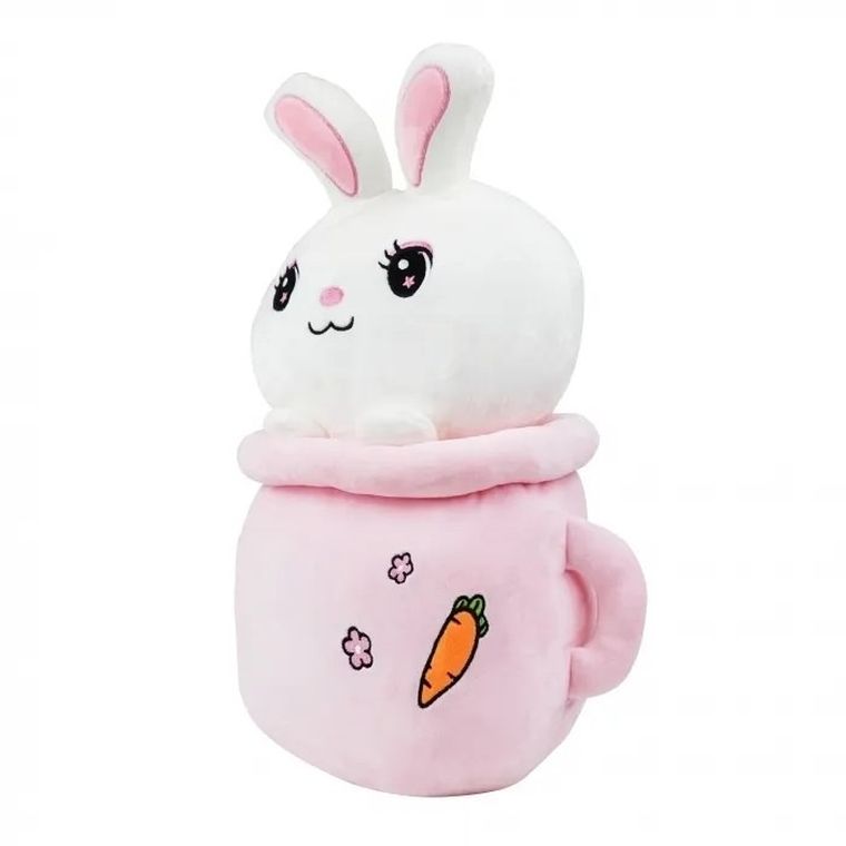 Rozette, królik, maskotka w pluszowym kubku z kocykiem, 45 cm